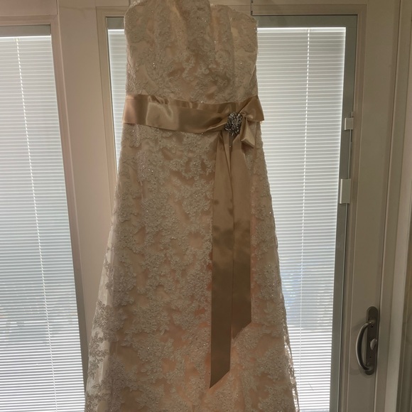 Maggie Sottero- “Karena Royale.” Strapless wedding gown, size 12, New with tags. - Picture 4 of 9